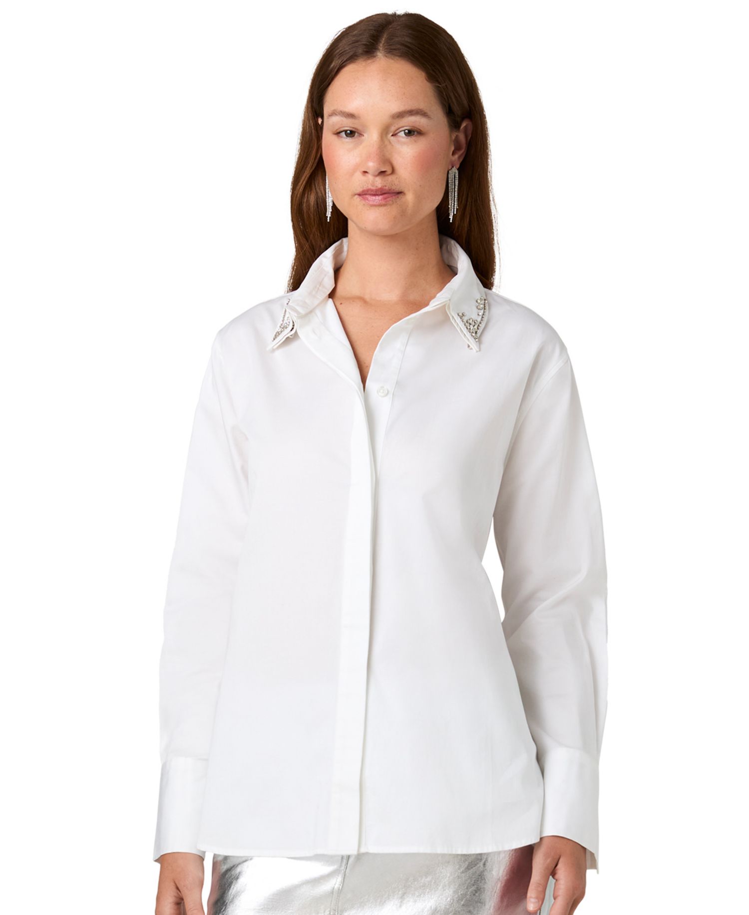 Women's Alexis Long-Sleeve Embellished Blouse