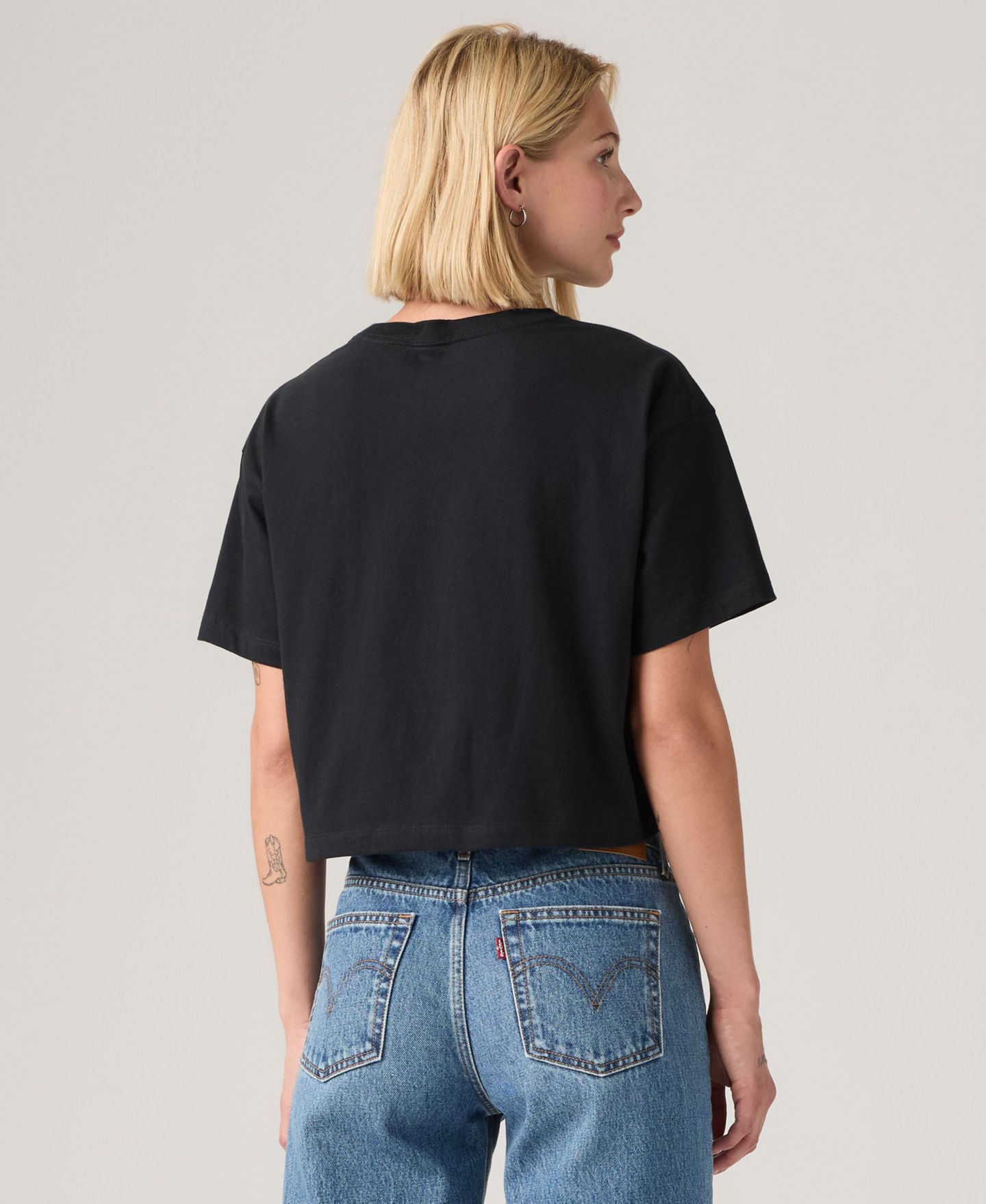 Женская футболка Levi's Graphic Cropped Anyday, цвет: Вишнёвый антрацитовый — фото 4