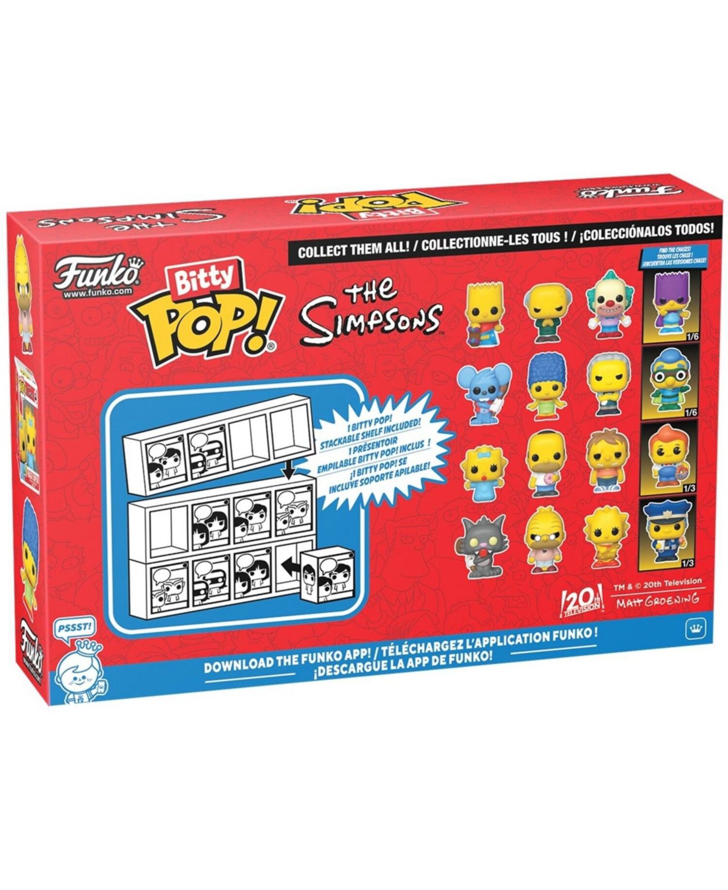 Детские фигурки Funko Bitty POP The Simpsons Series 2 Itchy 4-Pack Collectible Vinyl Figures, 3+ — фото 3