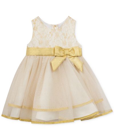 Rare Editions Ivory & Gold Ballerina Dress, Toddler & Little Girls (2T-6X)