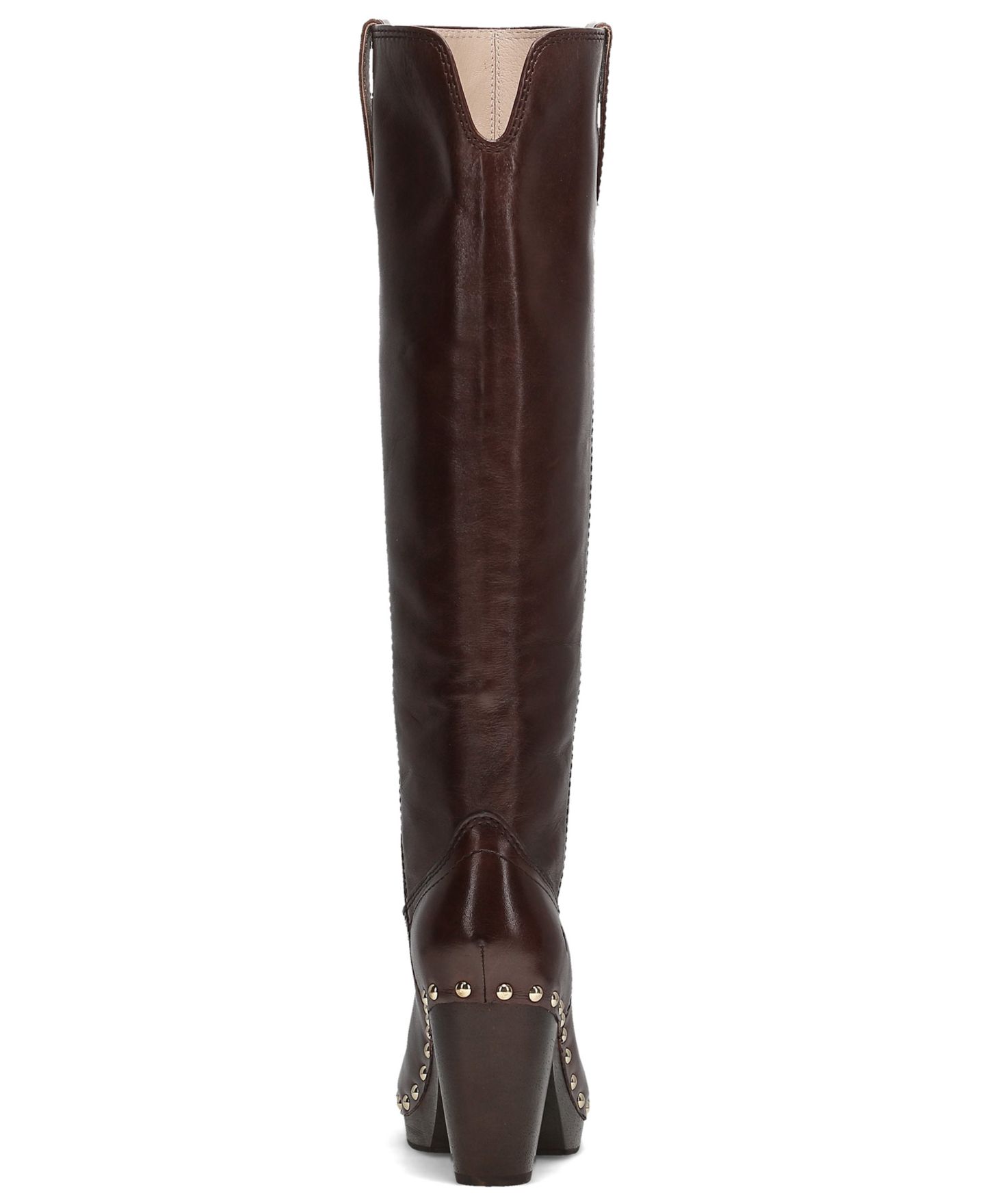 Женские ботинки Frye Cindy Round Toe Knee High, цвет: Тёмно-коричневый — фото 3