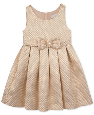 Rare Editions Rose Gold Jacquard Dress, Toddler & Little Girls (2T-6X)