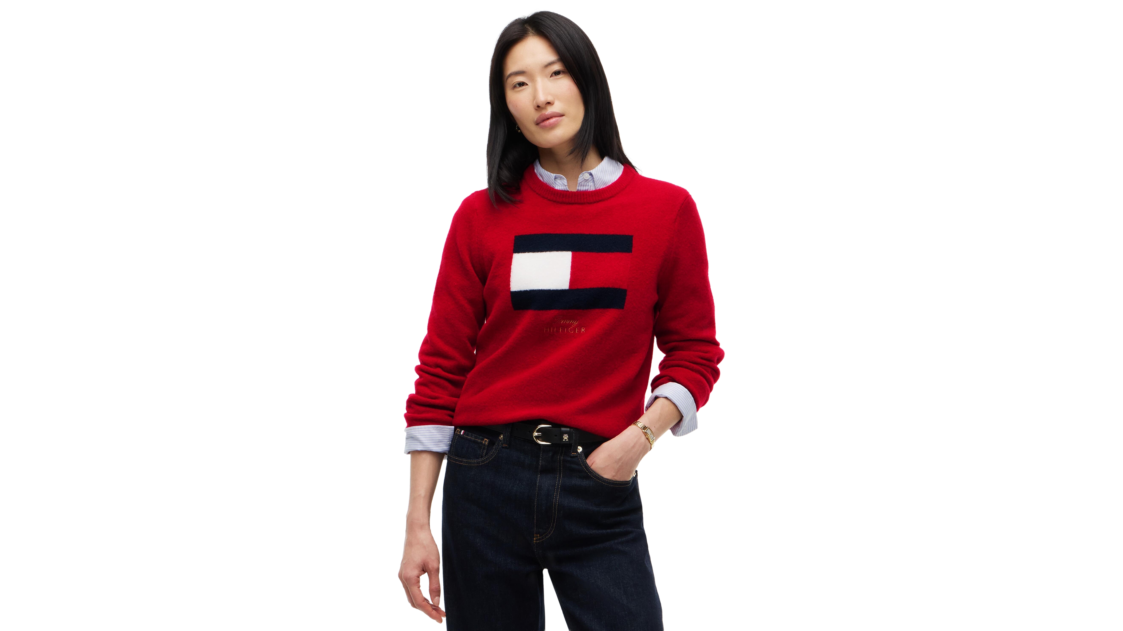 Tommy Hilfiger Women's Graphic Crewneck Sweater