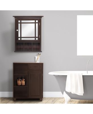 Neal Removable Wooden Medicine Cabinet with Mirrored Door
