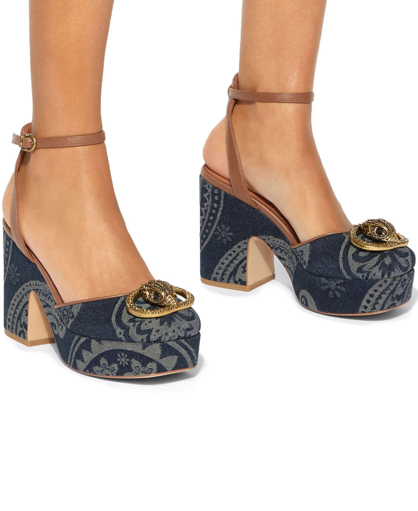 Женские туфли Kurt Geiger London Chelsea Closed Platform Dress Pumps, цвет: Синий — фото 2