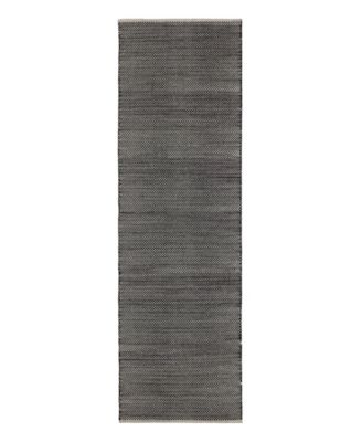 Herringbone Indoor/Outdoor DA971 2'6''x12' Runner Area Rug