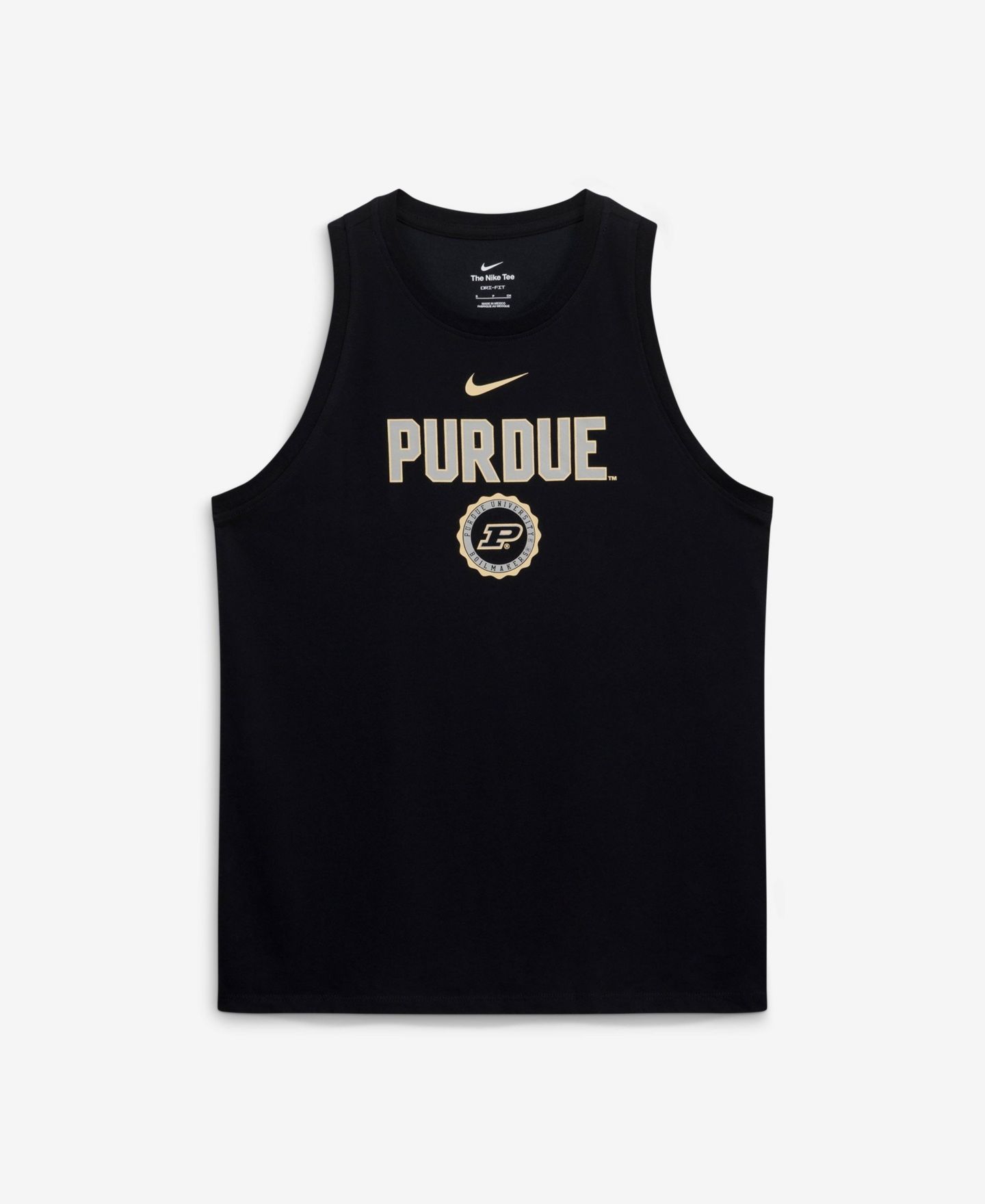 Женский топ Nike Black Purdue Boilermakers Dri-FIT Tomboy — фото 1