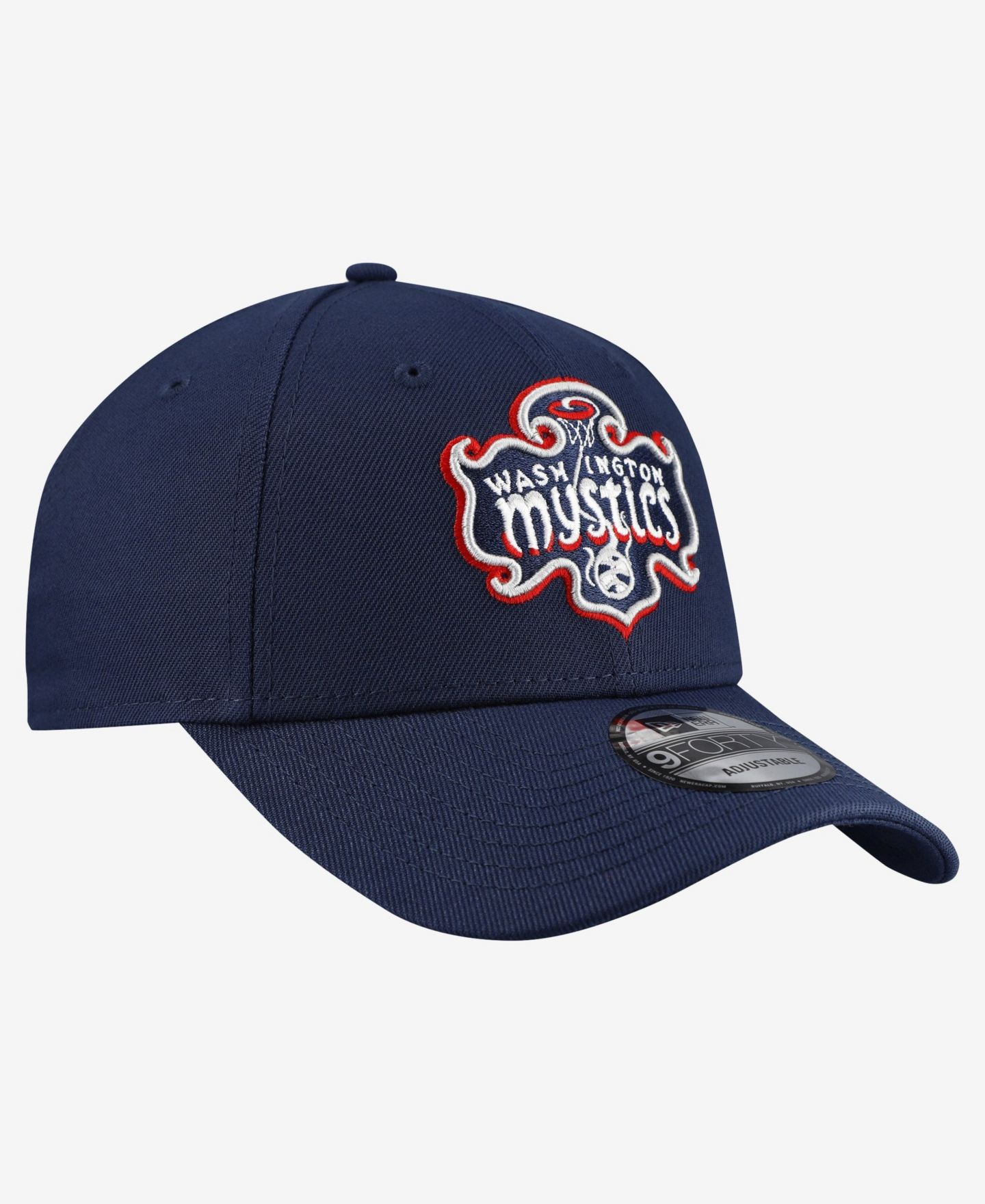 Мужская кепка New Era Navy Washington Mystics Team 9FORTY Adjustable Hat — фото 3