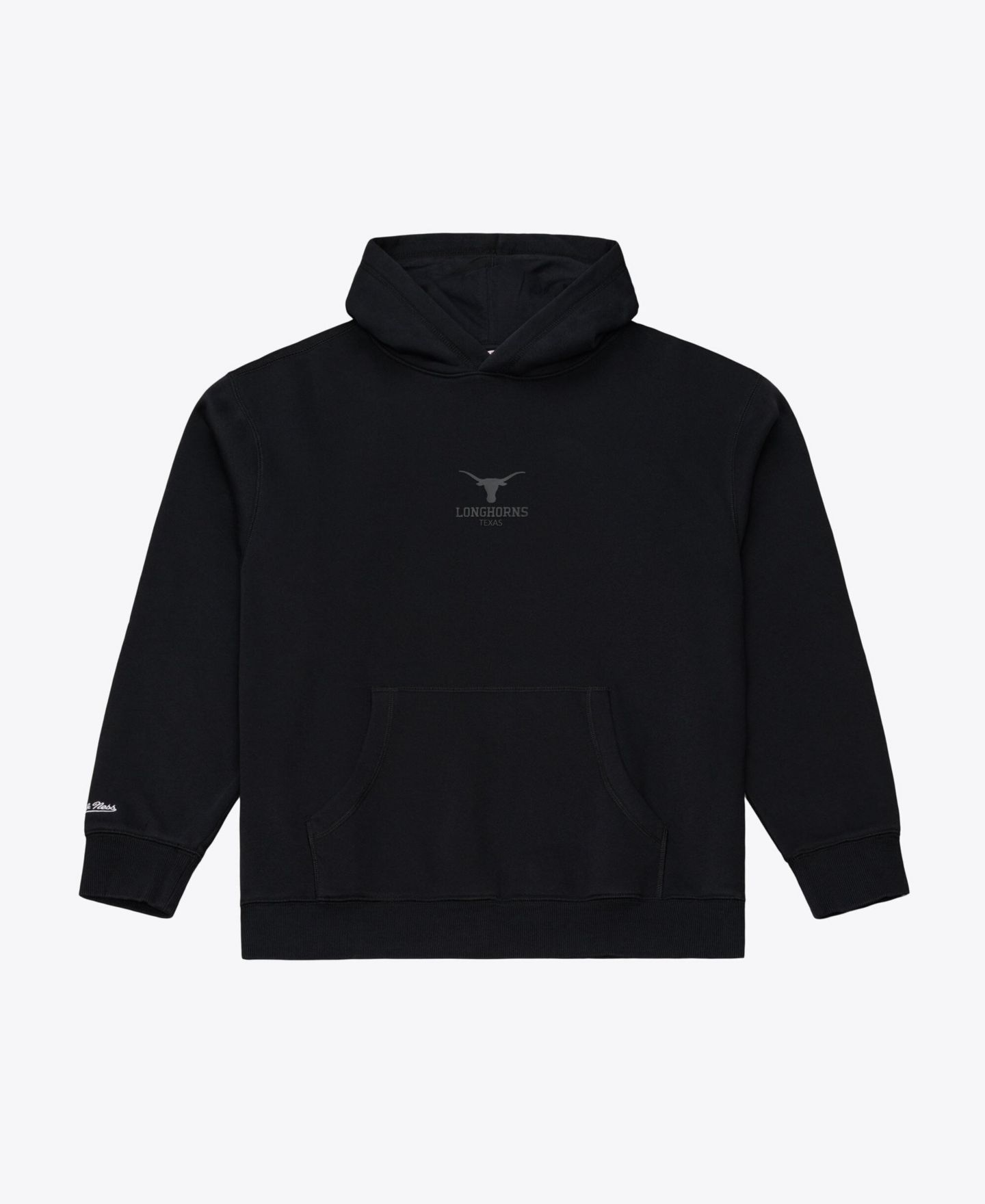 Мужское худи Mitchell & Ness Black Texas Longhorns Monochrome Icon Fleece — фото 1