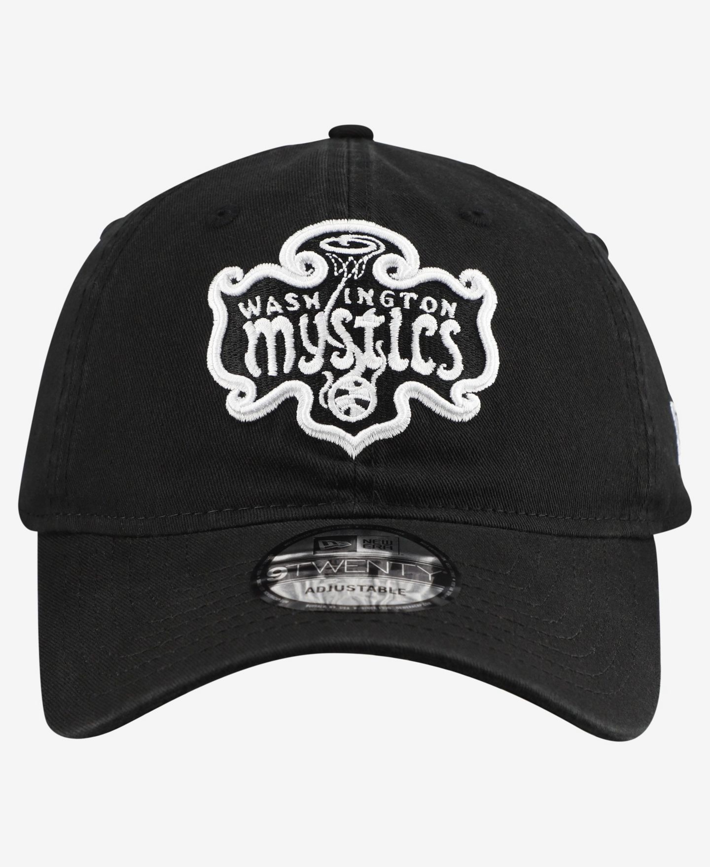 Мужская кепка New Era Black Washington Mystics 9TWENTY Adjustable Hat — фото 2
