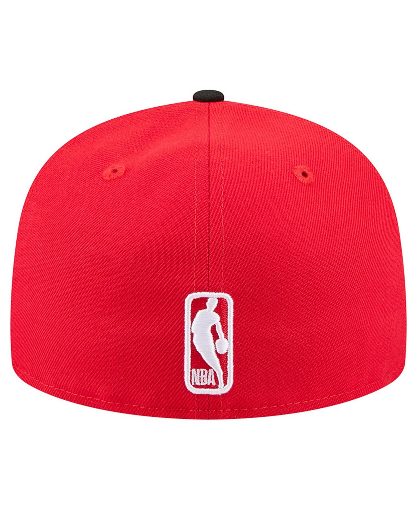 Мужская кепка New Era Red Atlanta Hawks Two-Tone 59FIFTY Fitted Hat — фото 4