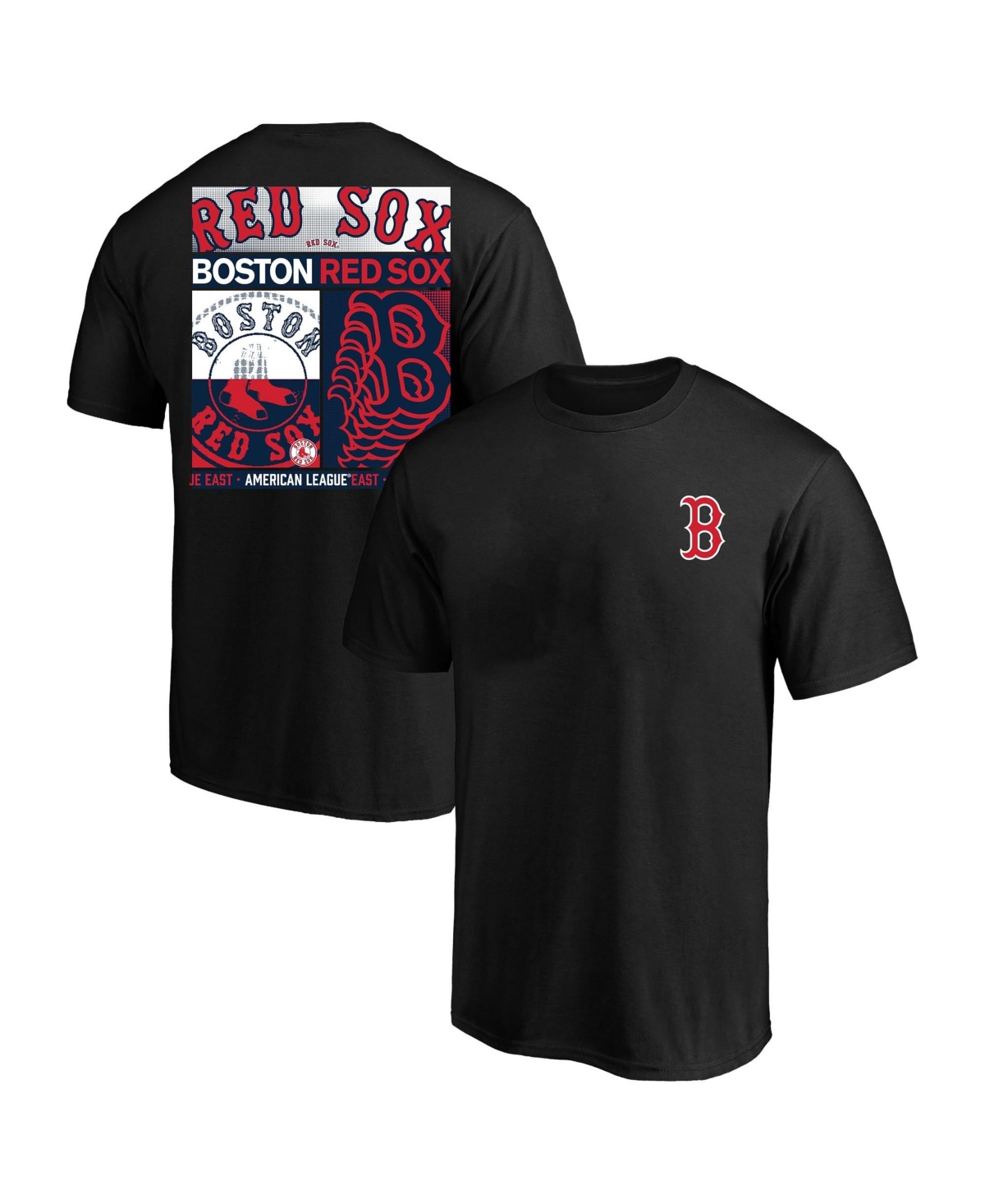 Fanatics Men's Big & Tall Boston Red Sox Profile Crewneck Classic-Fit Graphic T-Shirt - Black