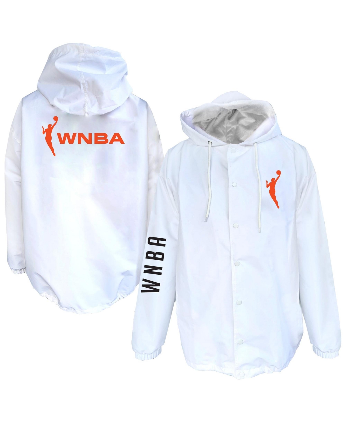 Fanatics Men's Big & Tall Hooded Long-Sleeve Windbreaker Jacket - White