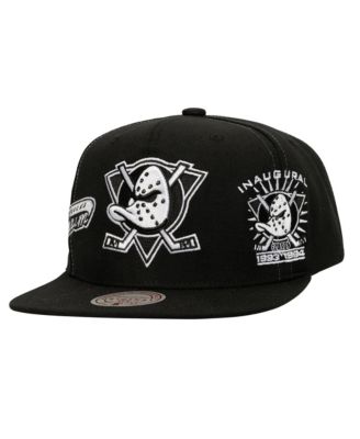 Men's Black Anaheim Ducks Trifecta Snapback Hat