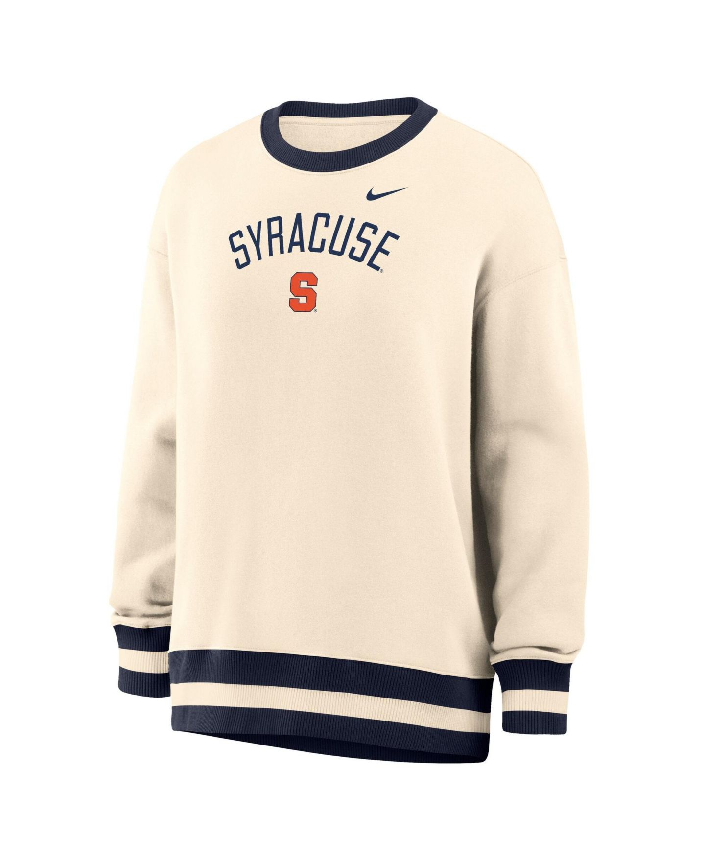 Женская толстовка Nike Natural Syracuse Orange Oversized Phoenix Fleece — фото 1