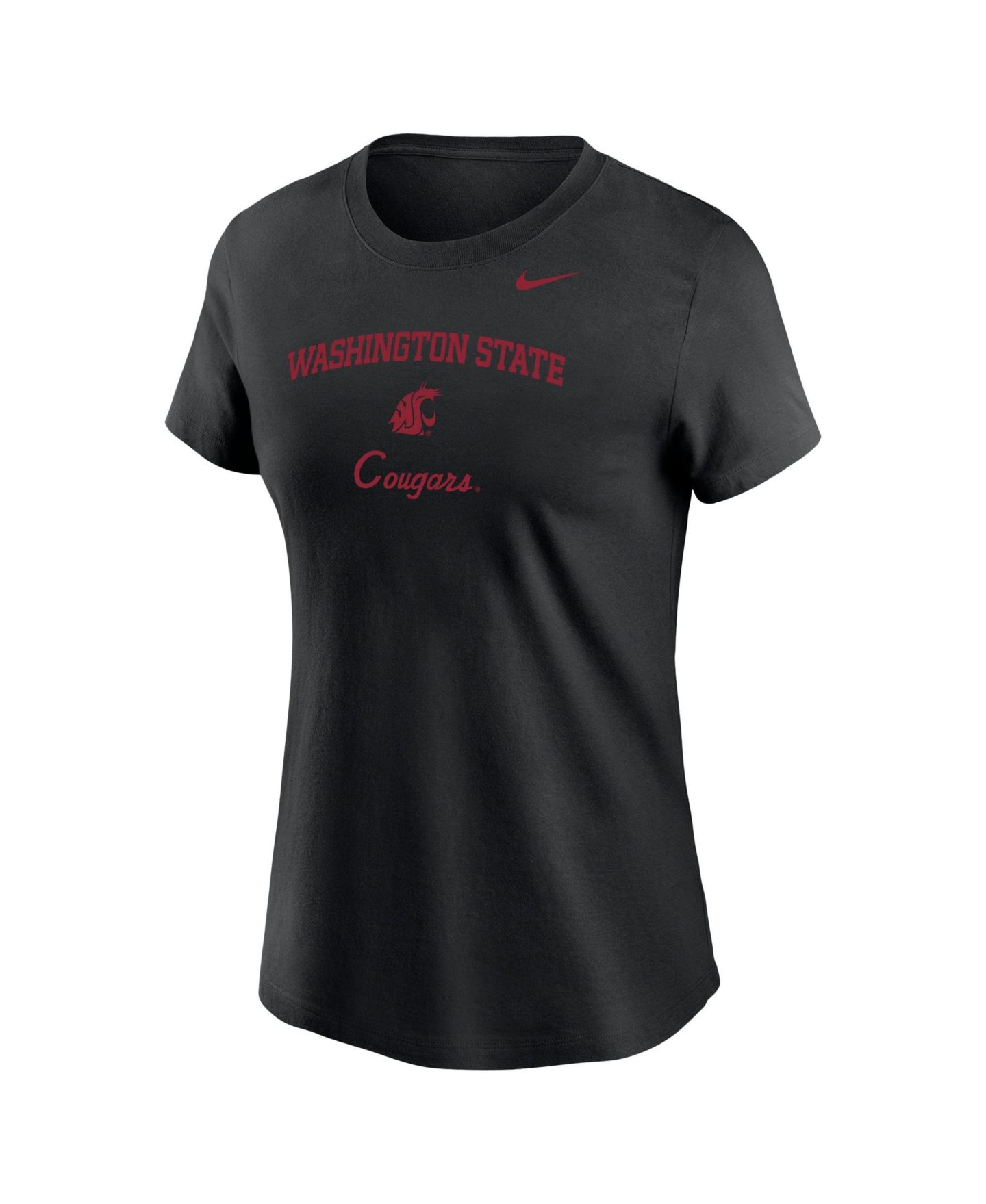Женская футболка Nike Black Washington State Cougars Primary — фото 2