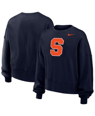 Women's Navy Syracuse Orange Phoenix Fleece Pullover Sweatshirt