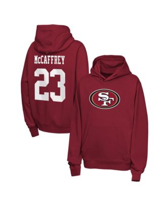 Big Boys and Girls Christian McCaffrey Scarlet San Francisco 49ers Name & Number Club Fleece Hoodie