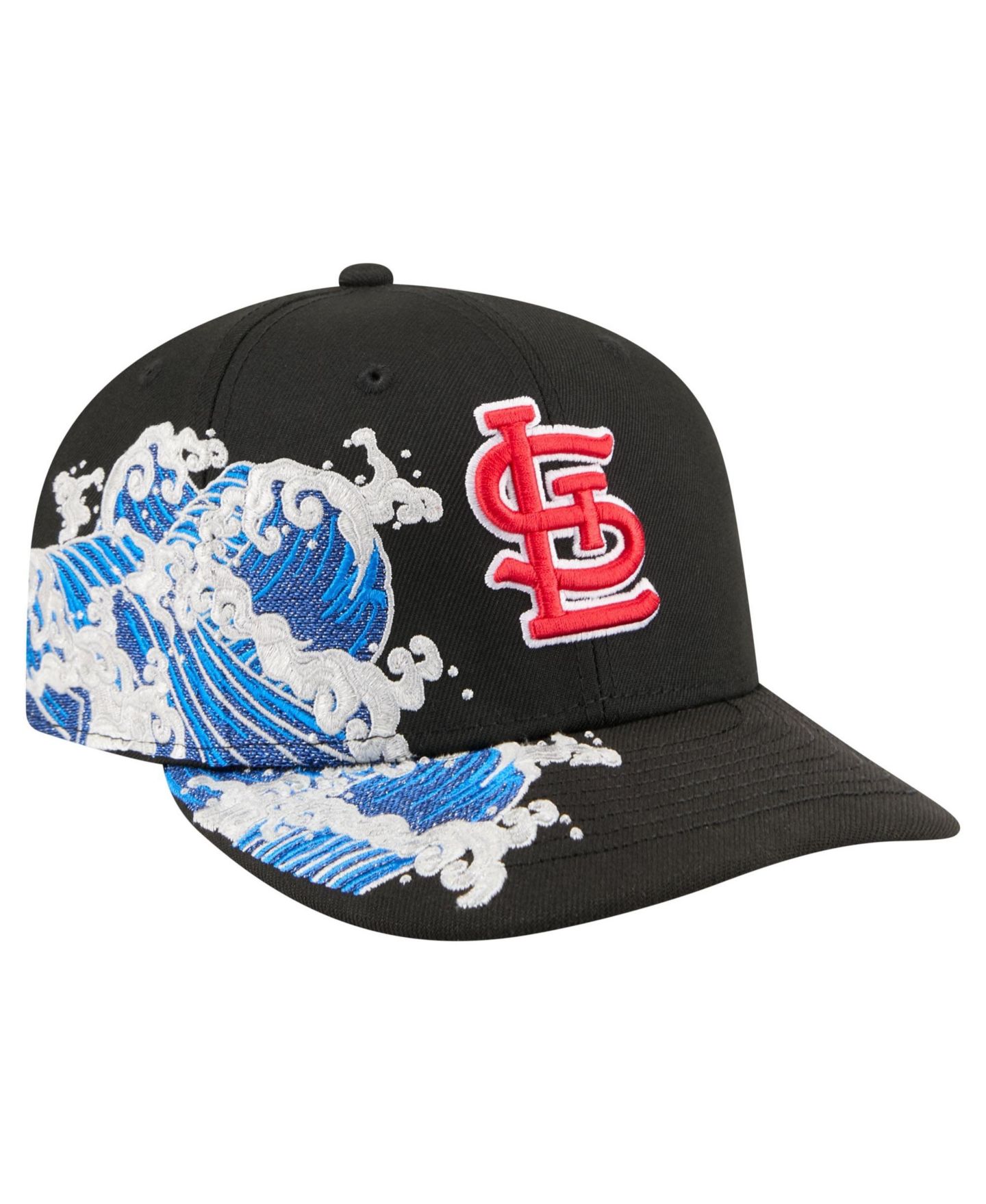 Мужская кепка New Era Black St. Louis Cardinals Surf 59FIFTY Fitted Hat — фото 1
