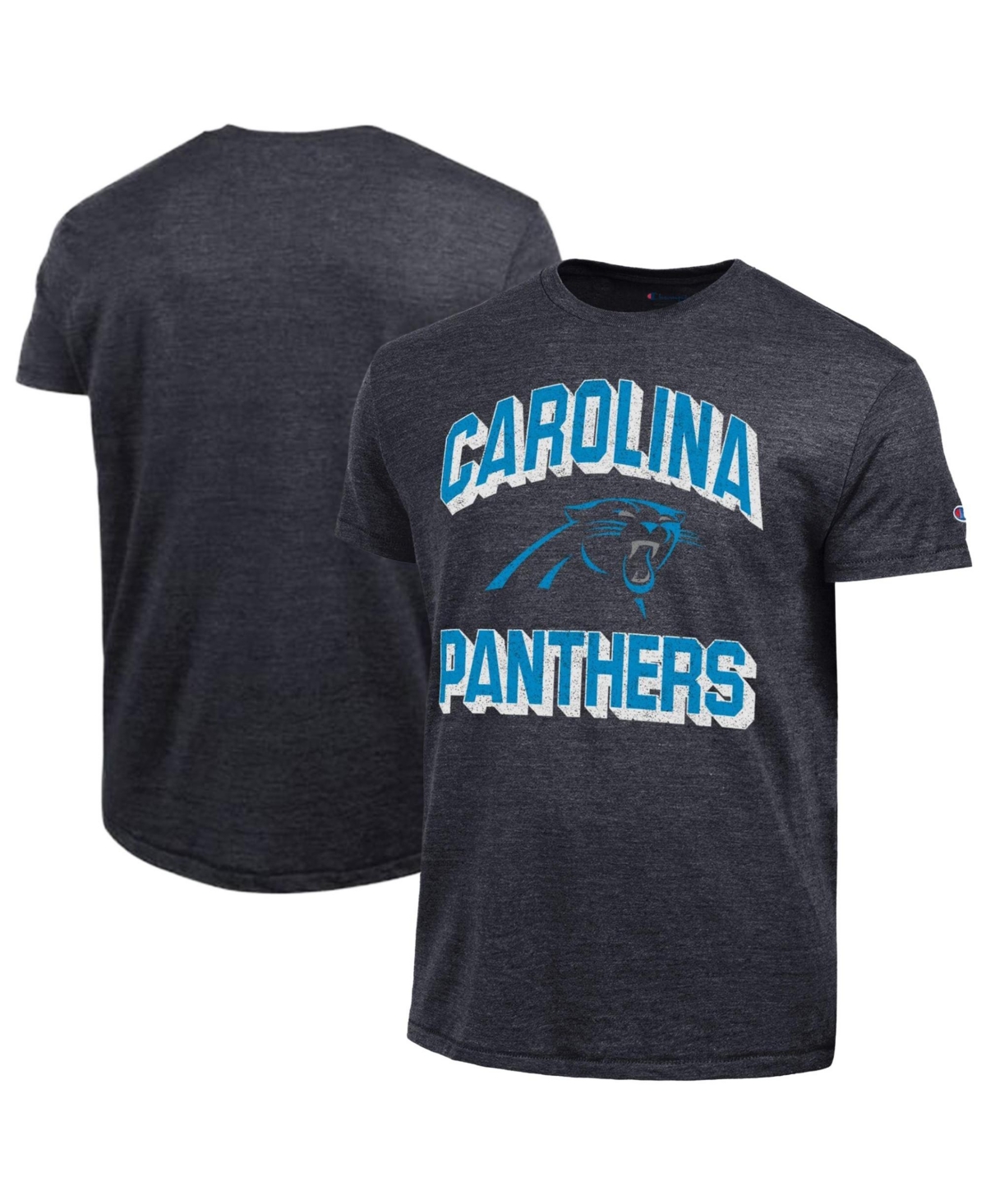 Men's Champion  Black Carolina Panthers Ultimate Tri-Blend T-Shirt