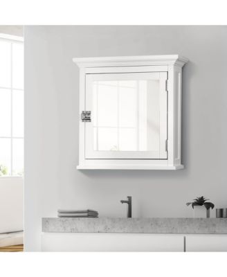 Madison Removable Wooden Medicine Cabinet with Mirrored Door