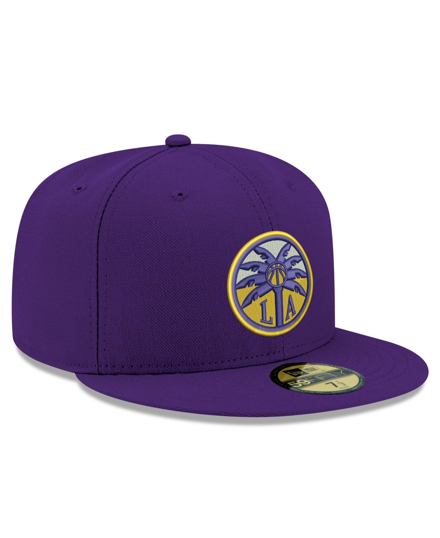 Мужская кепка New Era Purple Los Angeles Sparks Team 59FIFTY Fitted Hat — фото 3