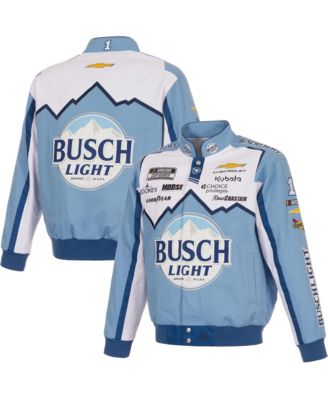 Men's Light Blue/White Ross Chastain 2026 Busch Light Full-Snap Twill Racing Jacket