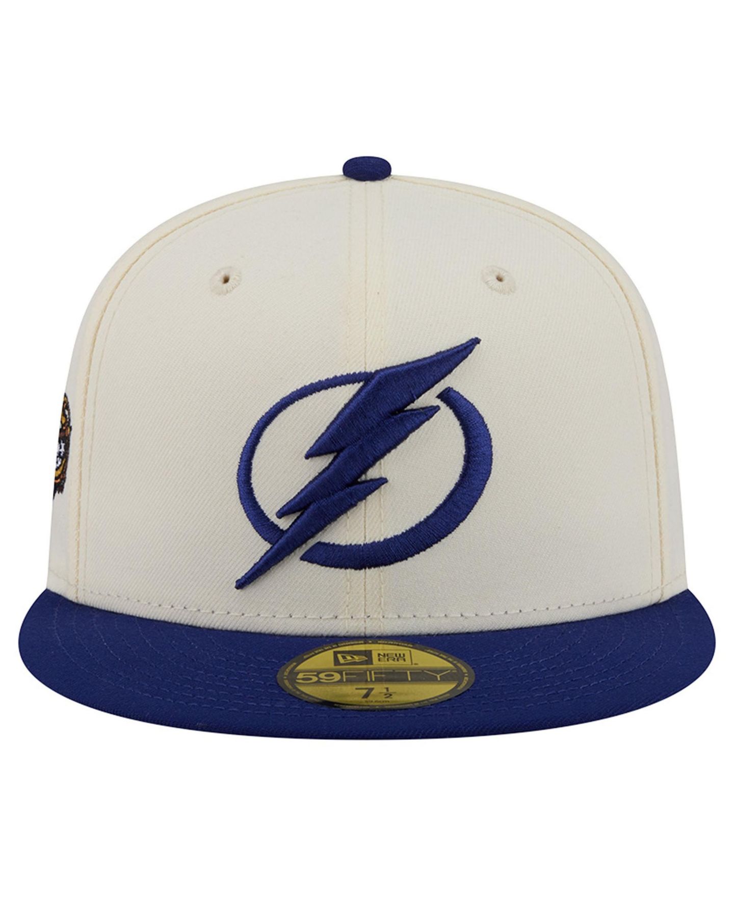 Мужская кепка New Era Cream Tampa Bay Lightning America's 250th Two-Tone 59FIFTY Fitted Hat — фото 3