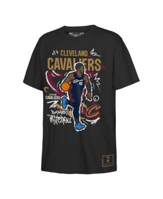 Big Boys and Girls Donovan Mitchell Black Cleveland Cavaliers Chalked Up Player T-Shirt