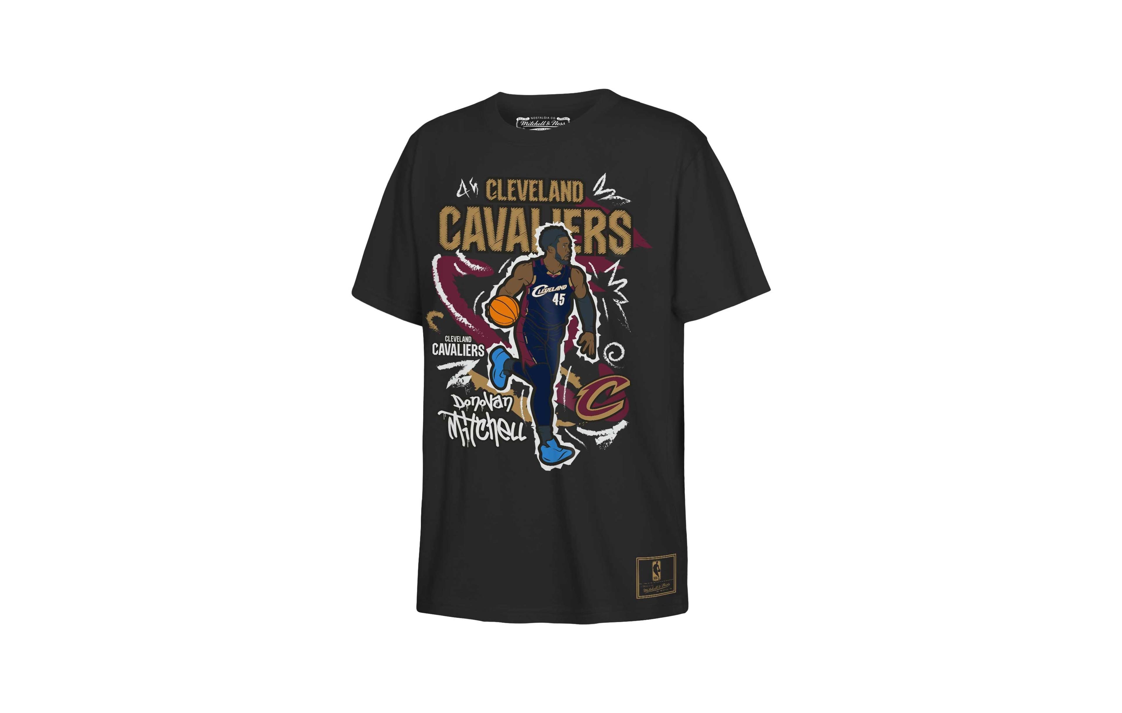 Mitchell & Ness Boys' 4-20 Cleveland Cavaliers Graphic T-Shirt