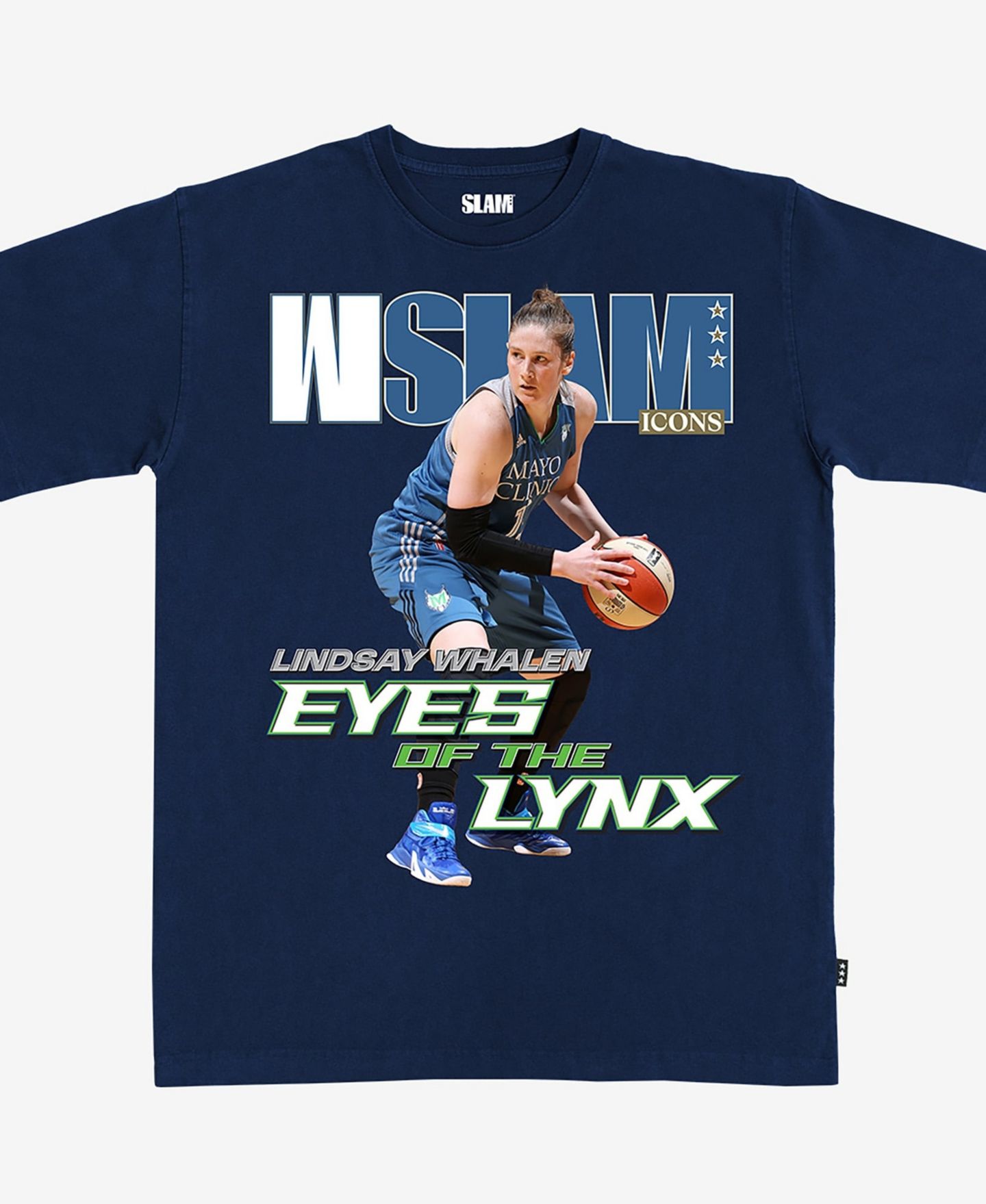 Футболка Slam Lindsay Whalen Navy Minnesota Lynx Court Origins Cover — фото 1