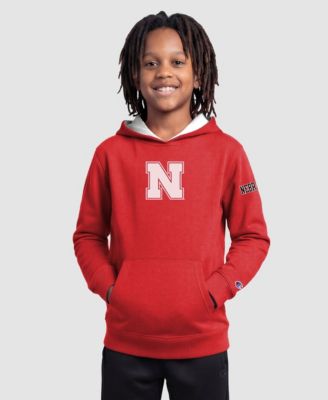 Big Boys and Girls  Scarlet Nebraska Huskers Fleece Hoodie
