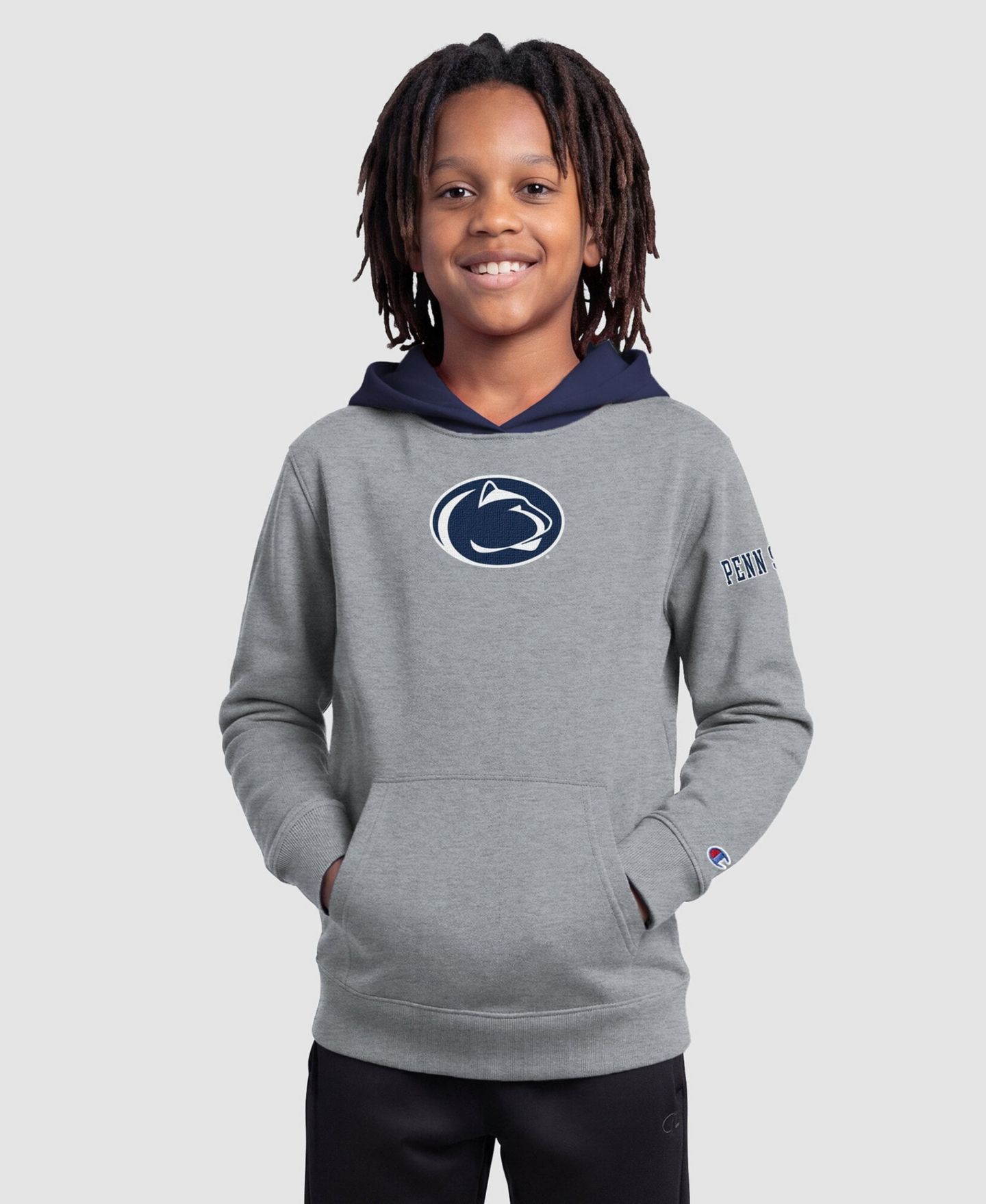 Детское худи Champion Heather Gray Penn State Nittany Lions Fleece — фото 1