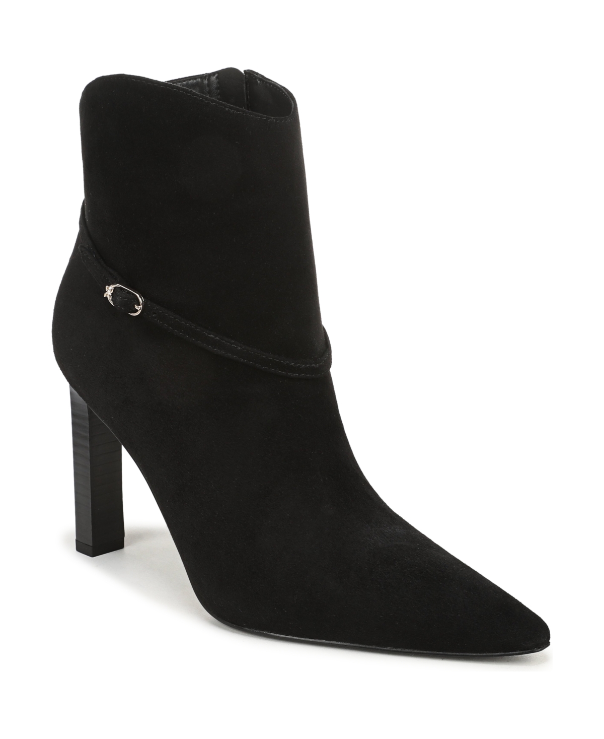 Sam Edelman Women's Cambri Stiletto Pointed Toe Ankle Booties - Black Suede