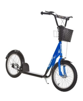 Adjustable Ride-On Scooter with Front Basket, Ages 5-12