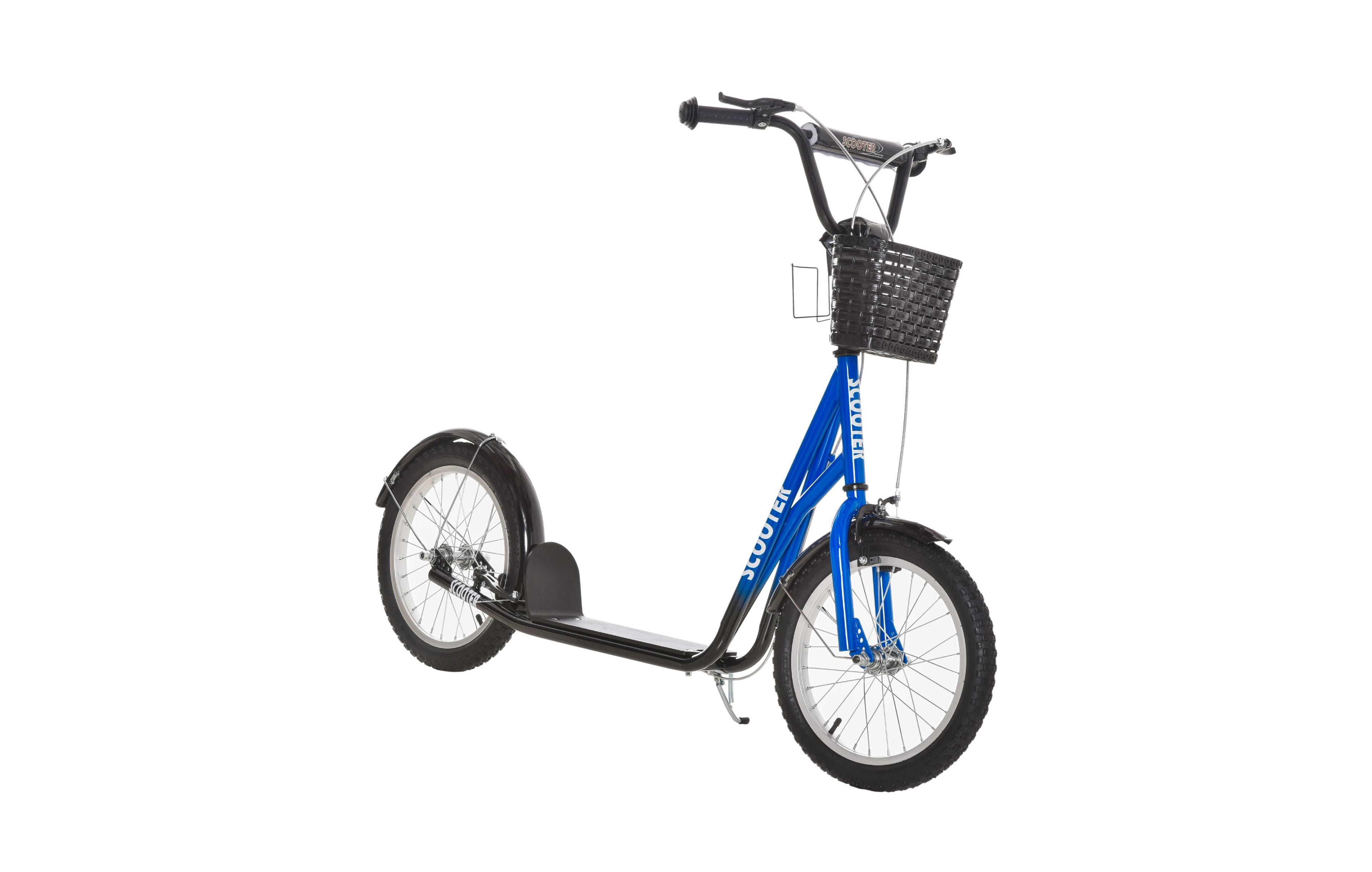 Sevorley Adjustable Ride-On Scooter with Front Basket, Ages 5-12