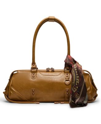 Cierra Medium Scarf Detail Large Shoulder Handbag