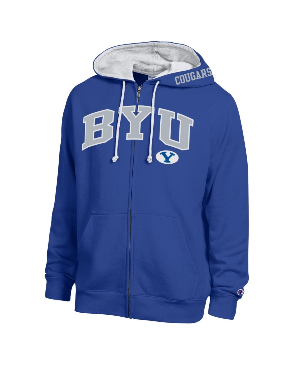 Champion Men's Full-Zip Graphic Hoodie - Royal