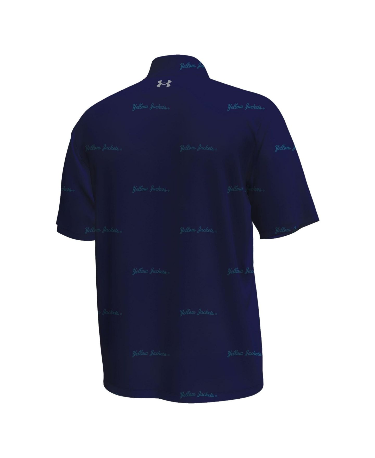 Мужские куртки Under Armour Navy Georgia Tech Yellow Jackets Gameday Armourfuse Button-Up Shirt — фото 3