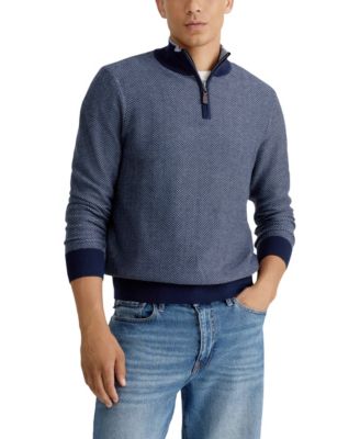 Men's Navtech Quarter-Zip Jacquard Sweater