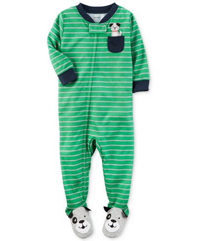 Carter's 1-Pc. Striped Dog Footed Pajamas, Baby Boys (0-24 months)