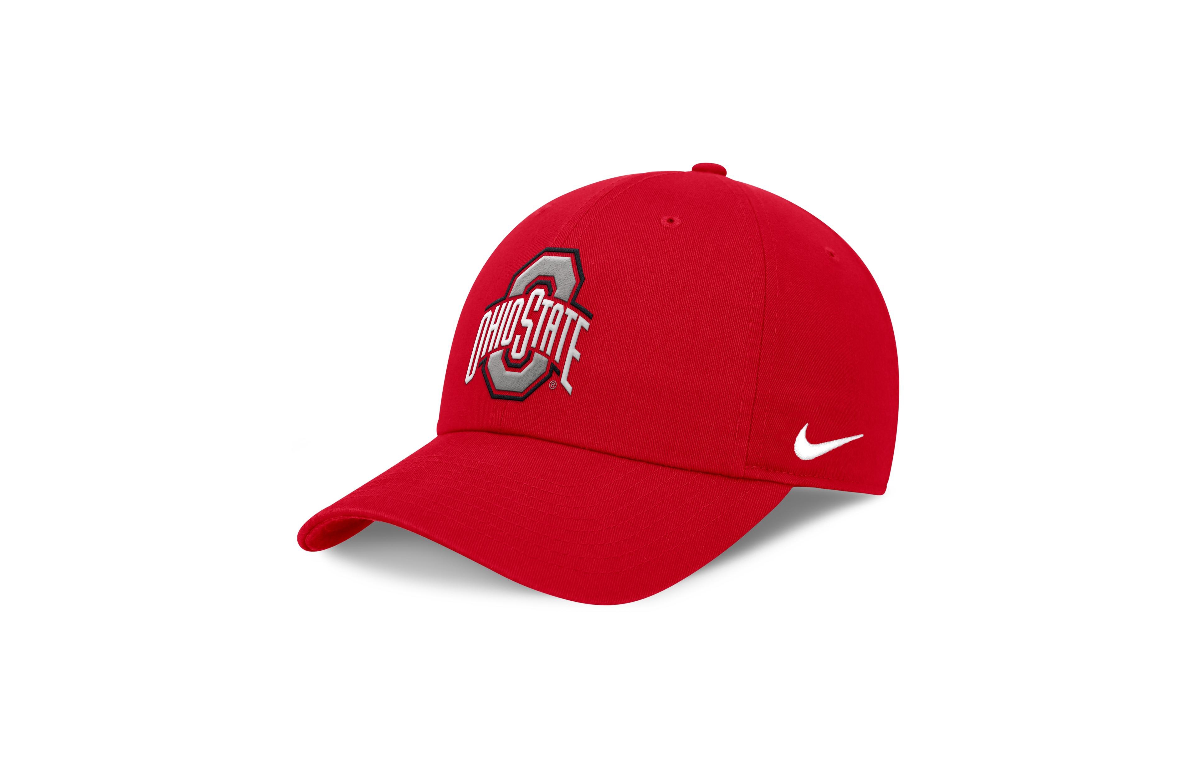 Nike Men's Scarlet Ohio State Buckeyes Club Dri-fit Adjustable Hat