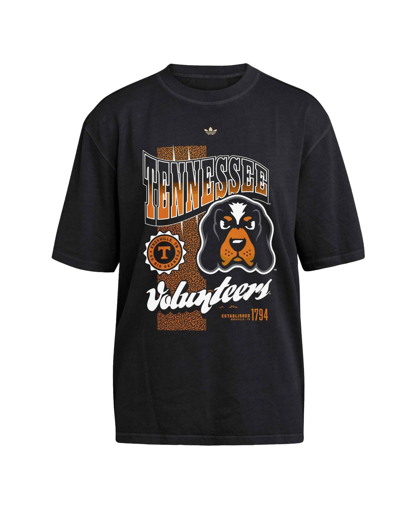 Женская футболка adidas Black Tennessee Volunteers Oversized — фото 2