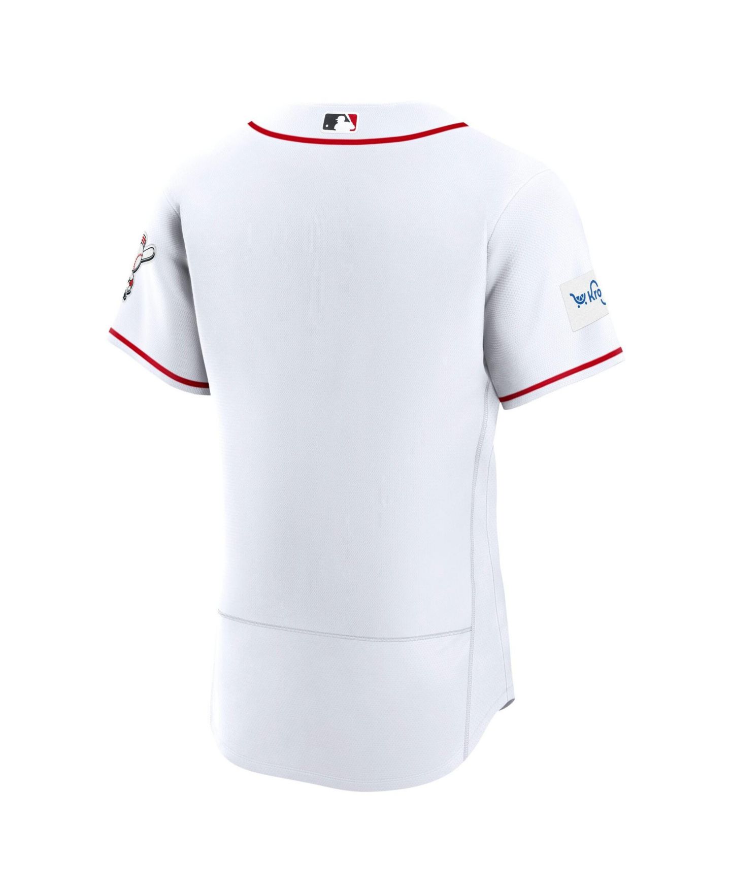 Мужской топ Nike White Cincinnati Reds Home Sponsor Patch Authentic Jersey — фото 3