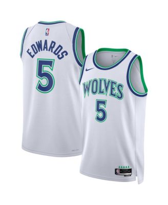 Men's and Women's Anthony Edwards White Minnesota Timberwolves Swingman Jersey - Association Edition