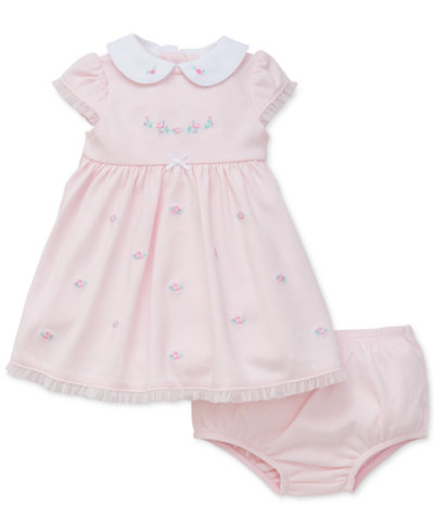 Little Me Embroidered Rose Dress, Baby Girls (0-24 months)