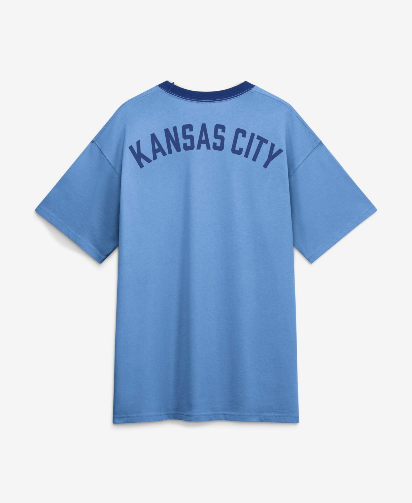 Мужская футболка Nike Light Blue Kansas City Royals Cooperstown Collection Ringer — фото 5