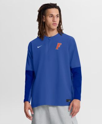 Men's Royal Florida Gators Dugout Dri-FIT Quarter-Zip Long Sleeve Windshirt