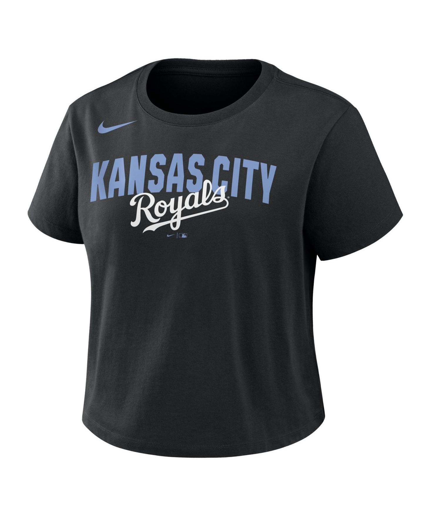 Женская футболка Nike Black Kansas City Royals Mod Cropped — фото 2