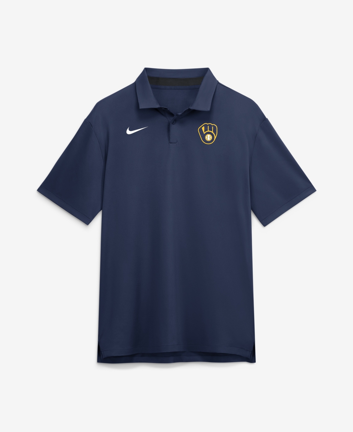 Nike Men's Navy Milwaukee Brewers Tour Dri-fit Polo Shirt